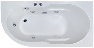 Гидромассажная ванна Royal Bath Azur Standart 170x80см правая белый RB614203ST-R